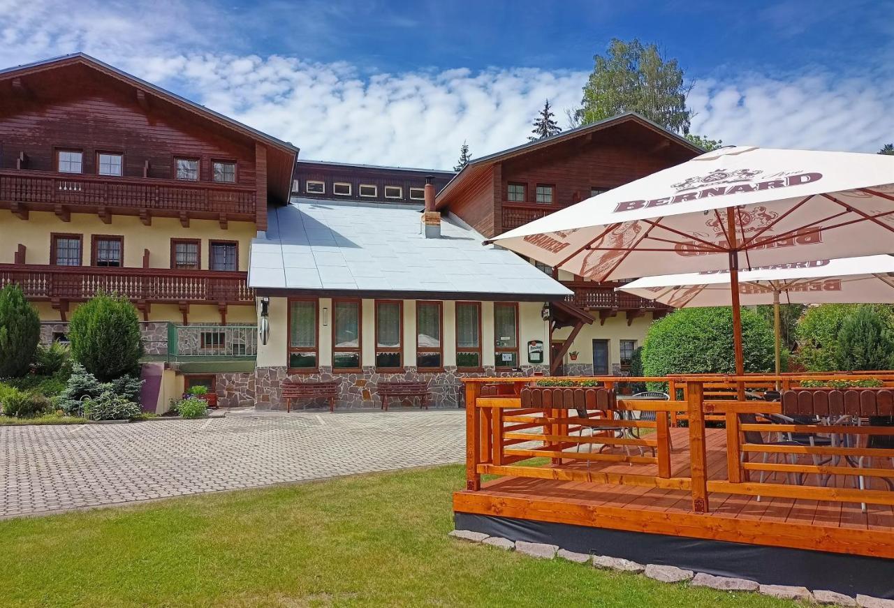 Rodinny "Hotel U Mustku" Desná エクステリア 写真